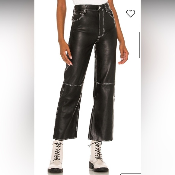 Free People We The Free The It Factor Vegan Leather Pants - Picture 2 of 15